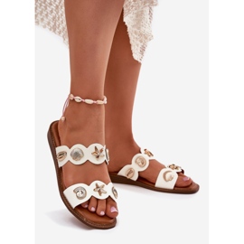 Flip Flip Flip Flip con alfileres dorados blancos 1 Flip Flip Flip Flip con alfileres dorados blancos 1