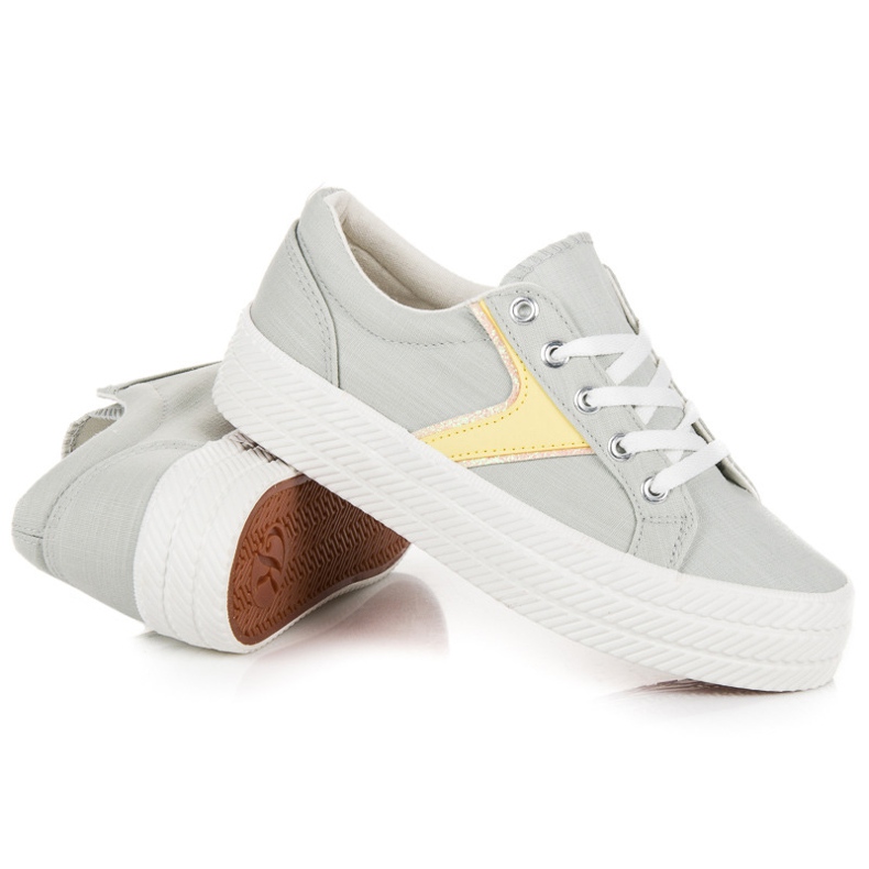 Kylie Zapatillas en la plataforma gris 1