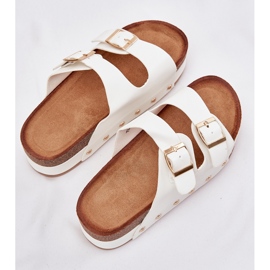 Flip Flip Flip Flip con hebillas en una plataforma masiva White blanco 10