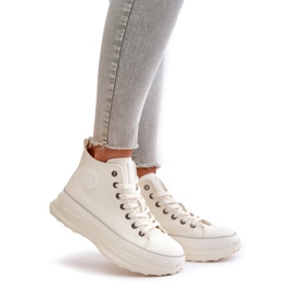 Zapatillas de deporte femeninas en la plataforma Big Star OO274064 Plataforma blanca blanco 1