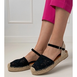 Sandalias de Opadrilles Openwork negros 2