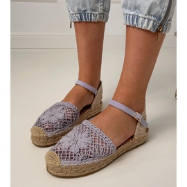 Sandalias de color púrpura de evasiones abiertas violeta 2