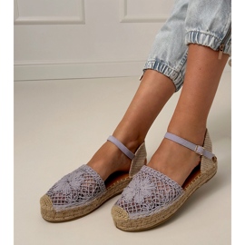 Sandalias de color púrpura de evasiones abiertas violeta 1