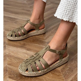 Sandalias verdes Apartrilles Gladiador de Ekozamszu 1