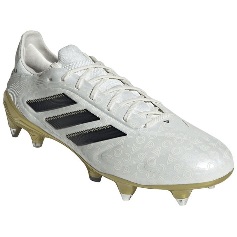 Adidas Copa Pure III Elite SG JQ1777 Zapatos de fútbol blanco 1