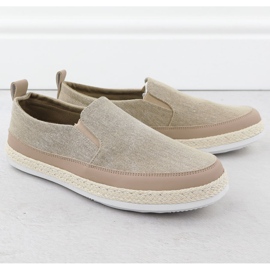 Zapatos para hombres Las alpargatas se deslizaron khaki nowacki 0017-t beige 1