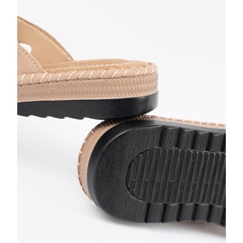 Seastar Zapatillas de mujer rosa con una flor decorativa 1