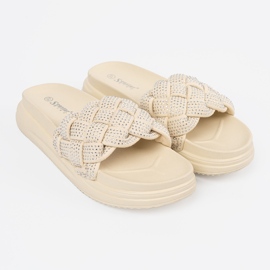 Seastar Flip beige ligeros con cristales 2