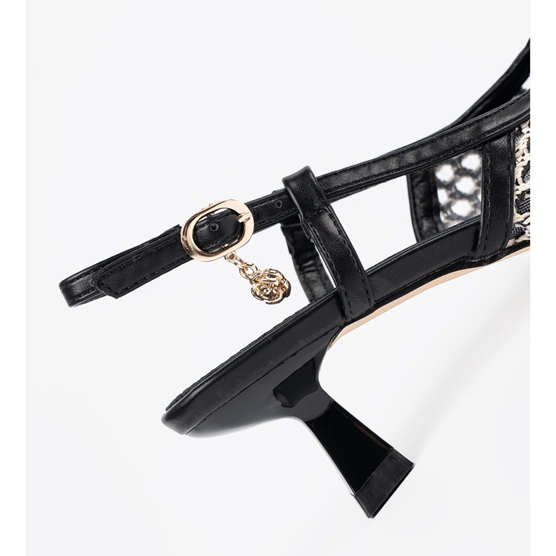 Goodin Bombas negras abiertas bajas negro 1