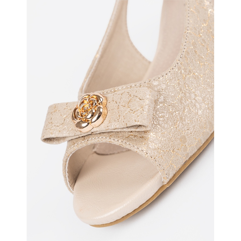 Goodin Zapatos dorados con dedos desnudos 1 Goodin Zapatos dorados con dedos desnudos 1