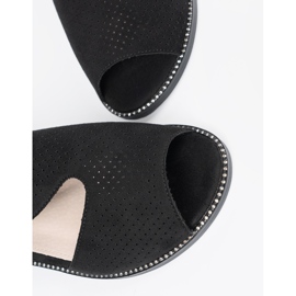 Goodin Sandalias planas negras negro 5
