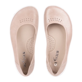 Olivier Slip de bombas minimalistas para mujeres descalzos -in 1771pol mini satén rosa rosado 4