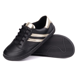 Zapatillas de deporte descalza Kaia Olivier - zapatos de cuero negro 5