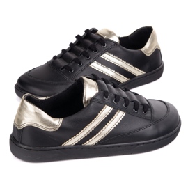 Zapatillas de deporte descalza Kaia Olivier - zapatos de cuero negro 9