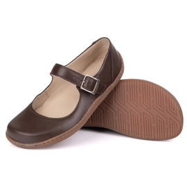 Ballerinas Women Ballerinas Olivier 1286 - zapatos de cuero con hebilla marrón 4