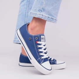 Zapatillas de deporte femenino Big Star nn274653 Zapatos azul marino 5