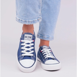 Zapatillas de deporte femenino Big Star nn274653 Zapatos azul marino 6