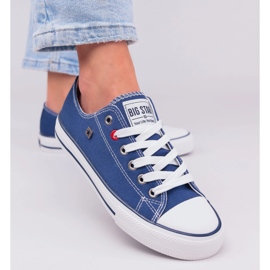 Zapatillas de deporte femenino Big Star nn274653 Zapatos azul marino 8