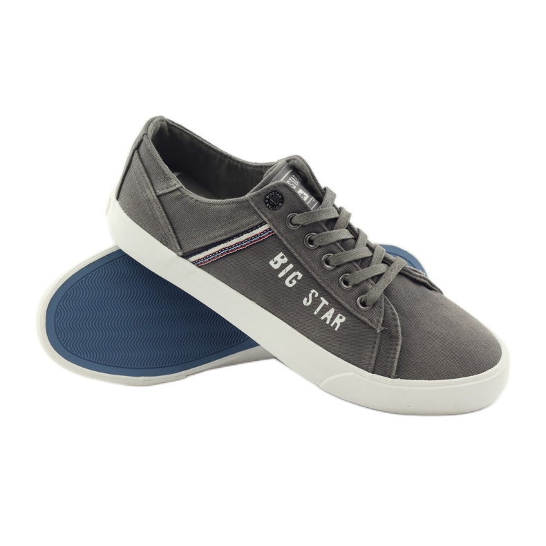 Big Star 174316 zapatillas atadas gris 3