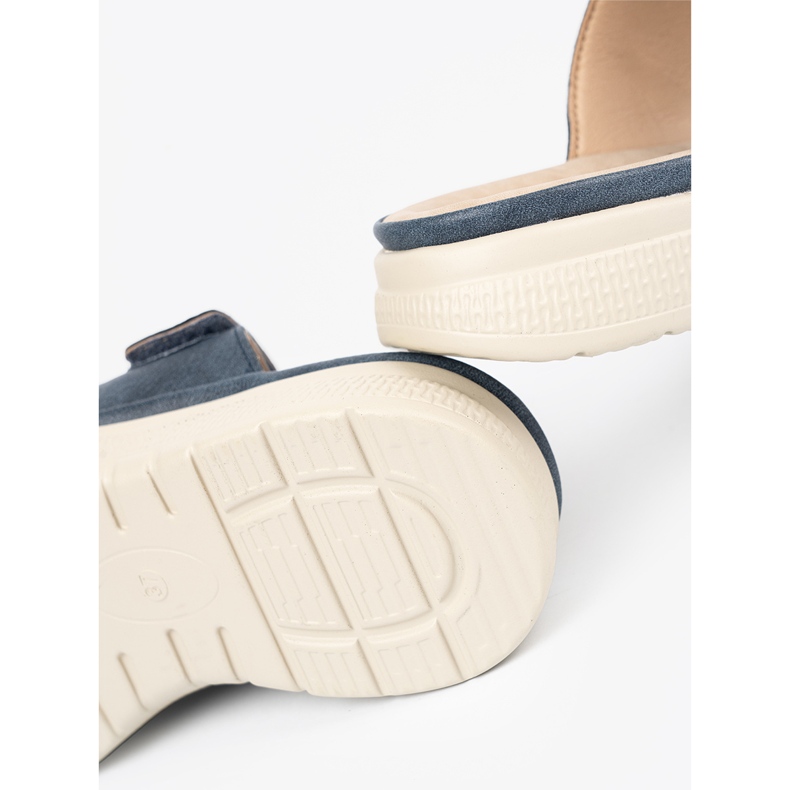 Flip de velcro de mujer cómodas azul 1 Flip de velcro de mujer cómodas azul 1