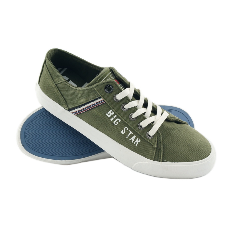 Zapatillas deportivas Big star 174315 jeans caqui verde 3