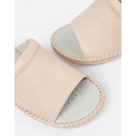 J. Star Light -Beige Leather Insert Flip -flops 1 J. Star Light -Beige Leather Insert Flip -flops 1