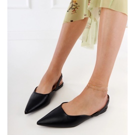 Tacones planos negros 1