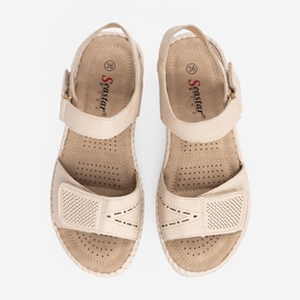 Seastar Ligera -Beige Sandalias de mujer livianas negro 3