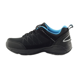 DK 18108 zapatos de trekking softshell negros azul 2