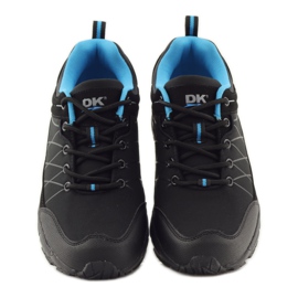 DK 18108 zapatos de trekking softshell negros azul 4