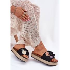 Flip Flip Flip Flip Platform con trenza negra con trenza negra negro 7