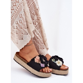 Flip Flip Flip Flip Platform con trenza negra con trenza negra negro 6