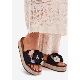 Flip Flip Flip Flip Platform con trenza negra con trenza negra negro 1