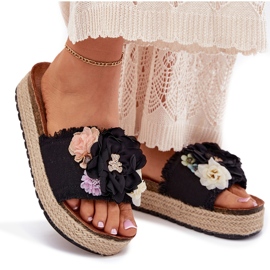 Flip Flip Flip Flip Platform con trenza negra con trenza negra negro 9