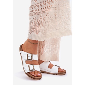 Chanclas de cuero con inblu aa0002ko blanco 1 Chanclas de cuero con inblu aa0002ko blanco 1