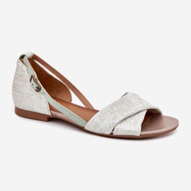 Sandalias planas de Maciejka 04614-46 Menta verde 4