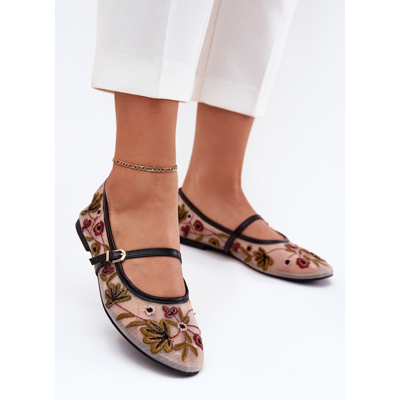 Bailarinas con bordado y negro 2 Bailarinas con bordado y negro 2