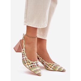 Sandalias con trenza en el poste rosa rosado 3