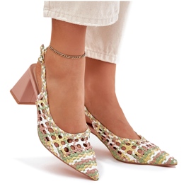 Sandalias con trenza en el poste rosa rosado 8