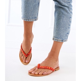 Flip de naranja -Flops -Flops decorados con guijarros 3