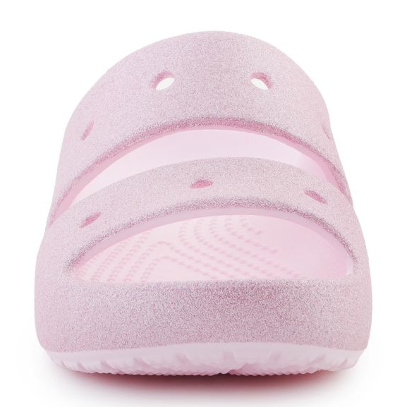 Crocs Classic Glitter Sandal V2 209705-6W rosado 1