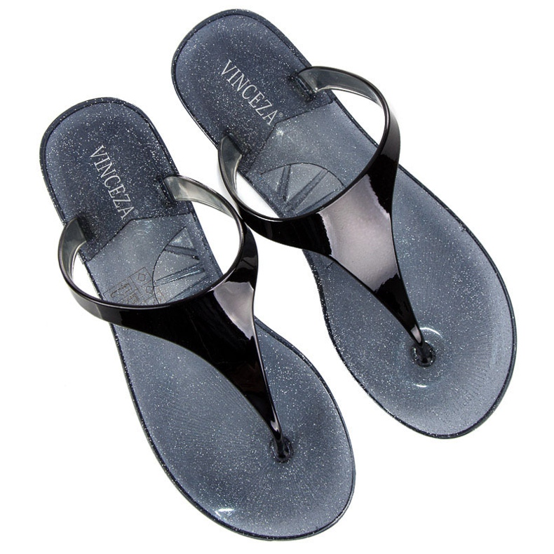 Vinceza Chanclas de goma negro 1 Vinceza Chanclas de goma negro 1