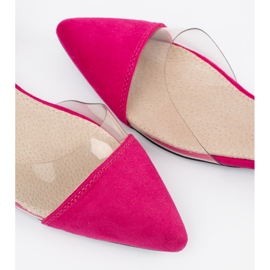 Goodin Sandalias de mujer rosa con dedos cubiertos rosado 5