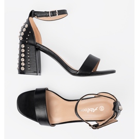 Shelvt Tacones altos negros con tachuelas 5