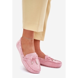 Mocasines Mujer Ante Rosa Claro Si Passione 1