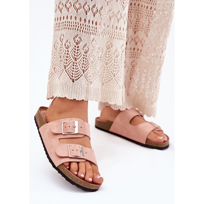 Flip Flip Flip Flip en las hebillas rosas de la plataforma de corcho 2