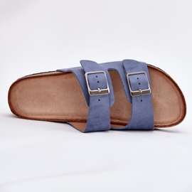 Flip Flip Flip Flip en la plataforma de corcho Blue Heblas azul 9