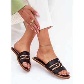 Flip Flip Flip Flip con detalles dorados negros 6