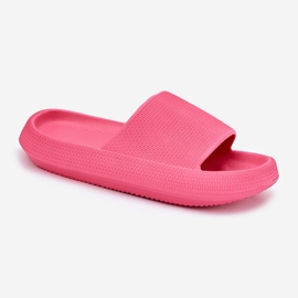 Zapatillas de espuma ligera de mujeres en un fucsia suela gruesa rosa 1