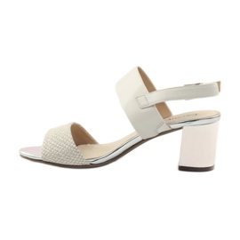 Caprice sandalias zapatos de mujer 28302 marrón amarillo 2